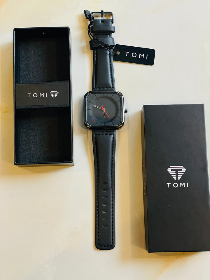 TOMI T-093 Men's Wrist Watch Square Dial