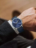 TOMI T-044 Men's Watch Quartz Date Leather Strap