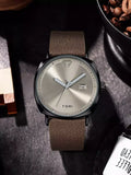 TOMI T-044 Men's Watch Quartz Date Leather Strap